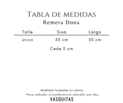 REMERA DONA - SIN CAMBIO - tienda online