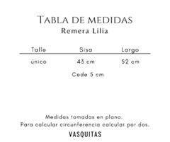 REMERA LILIA - SIN CAMBIO - comprar online