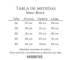 SHORT JEAN BLACK - SIN CAMBIO
