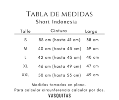 Imagen de SHORT INDONESIA NEGRO - SIN CAMBIO