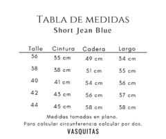 SHORT JEAN BLUE - SIN CAMBIO