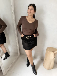 FALDA BILBAO GAMUZA NEGRO | T. S-XXXL - tienda online