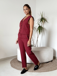 PANTALÓN FEZI BORDO | TALLE 36-40 - comprar online
