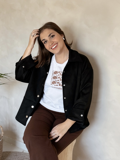 CAMPERA MARCIA NEGRO - SIN CAMBIO - comprar online