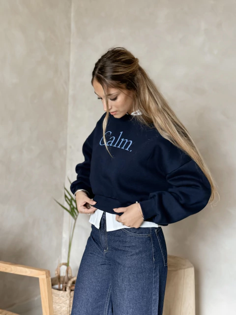 BUZO CALM AZUL | TALLE S-XL - SIN CAMBIO - comprar online