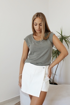 SKORT DENVER NATURAL - Talle 36 al 44 - SIN CAMBIO - VASQUITAS