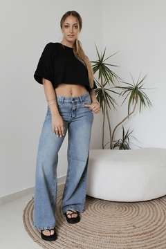 REMERA CROP NEGRO | Talle S al XXL - tienda online
