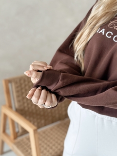BUZO CARAMEL MARRÓN | TALLE S-XL - SIN CAMBIO en internet