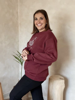 BUZO COPENHAGUE BORDO | TALLE S-XL - SIN CAMBIO