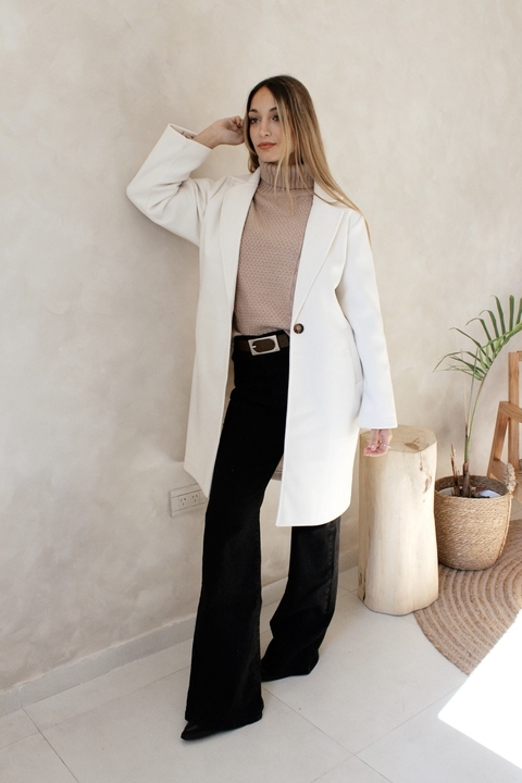 SACO DE PAÑO ISABEL NATURAL | Talle S al L - SIN CAMBIO - comprar online