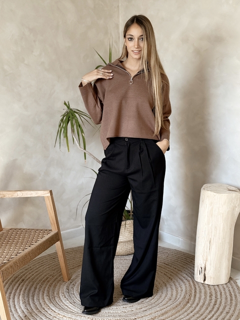 PANTALON ELIANA NEGRO - SIN CAMBIO - comprar online