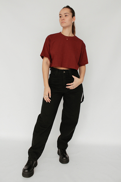 REMERA CROP BORDO - SIN CAMBIO - comprar online
