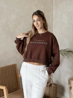 BUZO CARAMEL MARRÓN | TALLE S-XL - comprar online