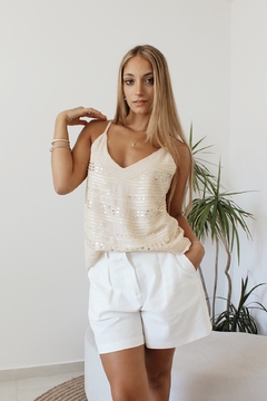 BLUSA CARMINA BORDADA - Talle 1 y 2 - SIN CAMBIO