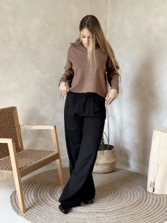 PANTALON ELIANA NEGRO - SIN CAMBIO en internet