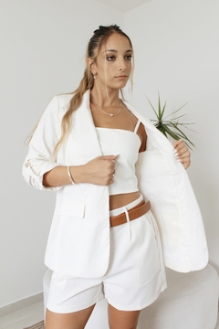 BLAZER FAUSTINA NATURAL - SIN CAMBIO en internet