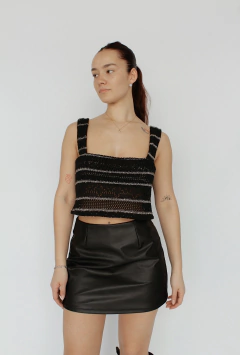 SKORT AMBER NEGRO - SIN CAMBIO en internet