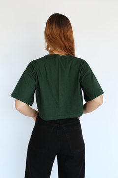 REMERA CROP AZUL | Talle S al XXL - SIN CAMBIO - VASQUITAS