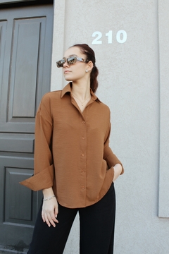 CAMISA MAGNOLIA CAMEL - tienda online