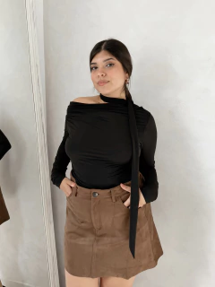 FALDA BILBAO GAMUZA MARRÓN | T. S-XXXL - tienda online