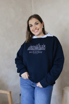 BUZO BUDAPEST AZUL | TALLE S-XL - SIN CAMBIO - comprar online