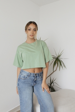 REMERA CROP VERDE | Talle S al XXL - VASQUITAS
