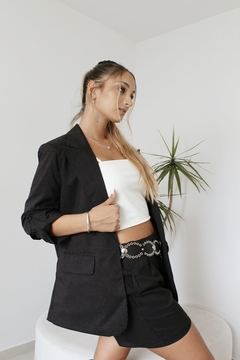 BLAZER FAUSTINA NEGRO - SIN CAMBIO en internet