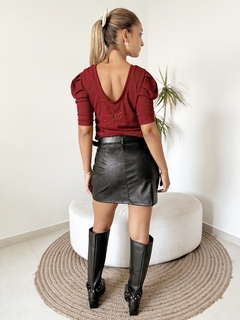 POLLERA BARDOT NEGRO - tienda online