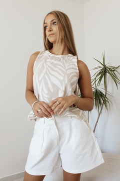 SHORT PAZ BLANCO - Talle 1 al 3 - SIN CAMBIO - VASQUITAS
