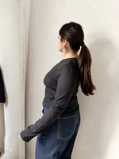 REMERA GENA NEGRO | TALLE S AL XXL - VASQUITAS