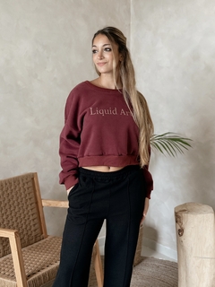 BUZO ART BORDO | TALLE S-XL - comprar online