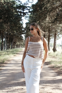 MUSCULOSA TEJIDA RITA - SIN CAMBIO en internet
