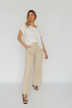 PANTALON ELIANA BEIGE - SIN CAMBIO en internet