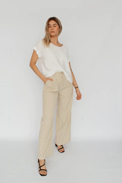 PANTALON ELIANA BEIGE - SIN CAMBIO en internet