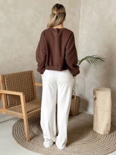 BUZO CARAMEL MARRÓN | TALLE S-XL