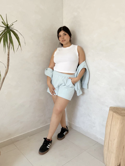 SHORT CALM CELESTE | T. S-XXL - comprar online