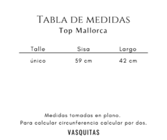 TOP MALLORCA TEJIDO - SIN CAMBIO - VASQUITAS