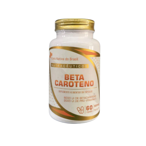 BETACAROTENO - FLORA NATIVA DO BRASIL 60 CAPSÚLAS DE 500mg