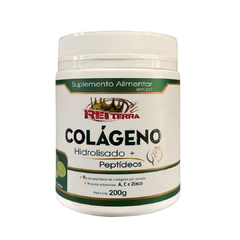 COLAGÉNO HIDROLISADO EM PÓ SABOR LIMÃO - REI TERRA/KING EARTH POTE COM 200g