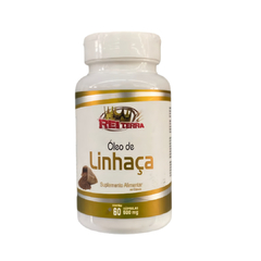 ÓLEO DE LINHAÇA - REI TERRA/KING EARTH 60 CAPSÚLAS DE 500mg
