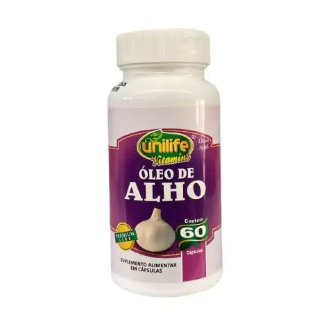 ÓLEO DE ALHO - UNILIFE 60 CAPSÚLAS DE 350mg