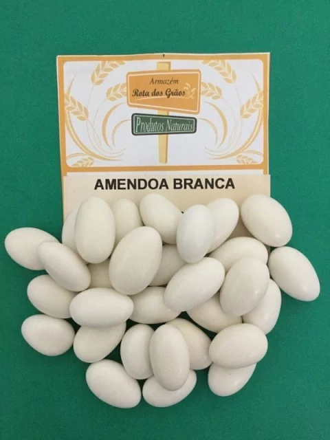 AMÊNDOA CONFEITADA BRANCA - 100g