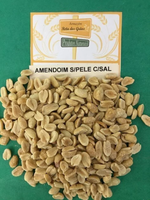 AMENDOIM S/ PELE C/ SAL - 100g