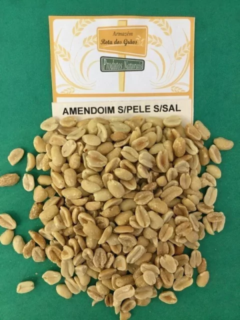 AMENDOIM S/ PELE S/ SAL - 100g
