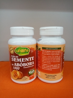 ÓLEO DE SEMENTE DE ABÓBORA - UNILIFE 60 CAPSÚLAS DE 1000mg