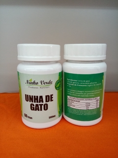 UNHA DE GATO - NINHO VERDE 60 CAPSÚLAS DE 500mg