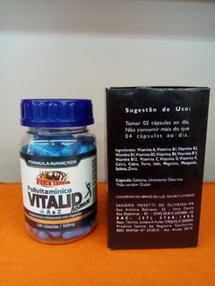 VITALID POWER DE A a ZINCO - REI TERRA/KING EARTH 100 CAPSÚLAS DE 500mg - comprar online