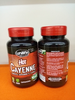 HOT CAYENNE - UNILIFE 60 CAPSÚLAS DE 500mg