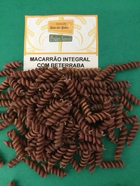 MACARRÃO INTEGRAL SABOR BETERRABA - 100g