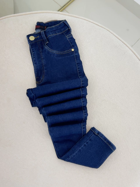 Calça jeans básica escura sal e pimenta Ref 24986 - comprar online